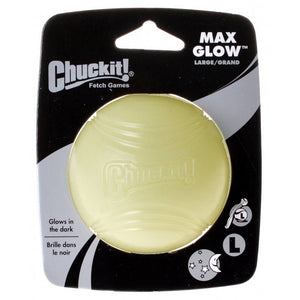 [Pack of 3] - Chuckit Max Glow Ball Large Ball - 3" Diameter (1 Pack)