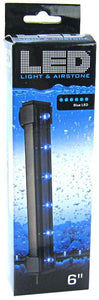 [Pack of 3] - Via Aqua Blue LED Light & Airstone 1.8 Watts - 6" Long
