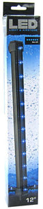 [Pack of 2] - Via Aqua Blue LED Light & Airstone 2.7 Watts - 12" Long