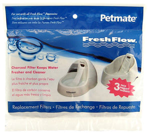 [Pack of 4] - Petmate Fresh Flow Replacement Filters 3 Pack