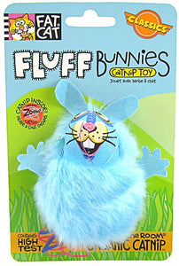 [Pack of 4] - Fat Cat Fluff Bunnies Cat Toy - Assorted Fluff Bunnies Cat Toy