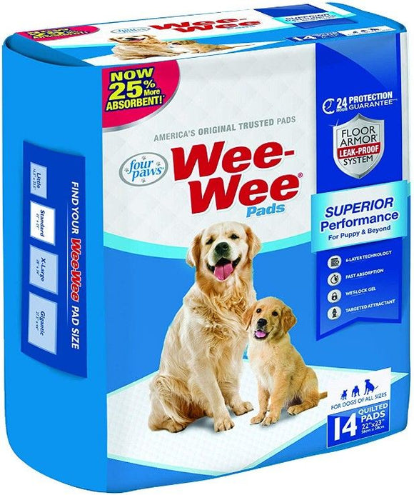 [Pack of 4] - Four Paws Wee Wee Pads Original 14 Pack (22