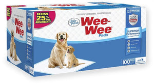 Four Paws Wee Wee Pads Original 100 Pack - Box (22" Long x 23" Wide)