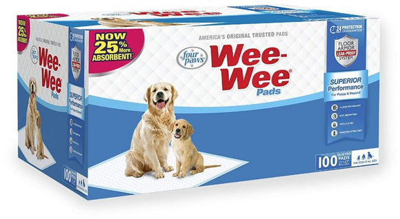 Four Paws Wee Wee Pads Original 100 Pack - Box (22