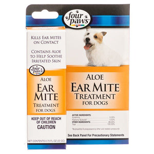 [Pack of 4] - Four Paws Ear Mite Remedy for Dogs .75 oz