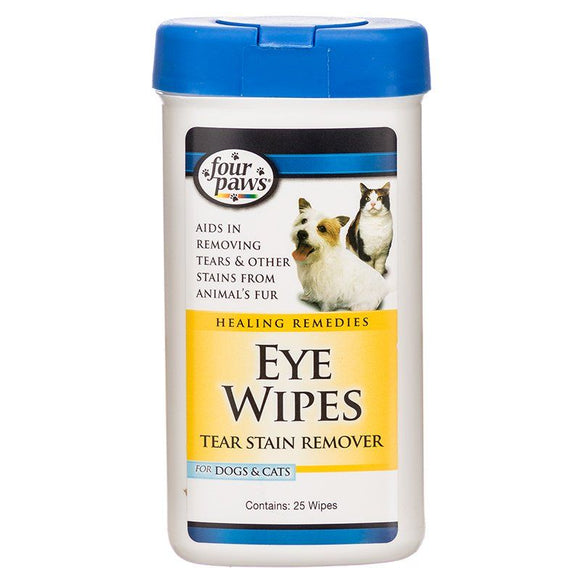 [Pack of 3] - Four Paws Eye Wipes for Dogs & Cats 25 Wipes