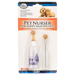 [Pack of 4] - Four Paws Pet Nurser Bottle with Brush Kit 2 oz Bottle