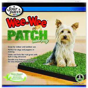 Four Paws Wee Wee Patch Indoor Potty Small (20" Long x 20" Wide) for Dogs up to 15 lbs