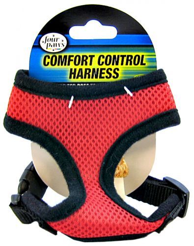 [Pack of 3] - Four Paws Comfort Control Harness - Red X-Small - For Dogs 3-4 lbs (11