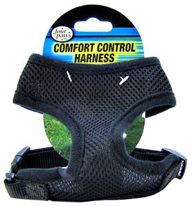 [Pack of 3] - Four Paws Comfort Control Harness - Black Small - For Dogs 5-7 lbs (14"-16" Chest & 8"-10" Neck)