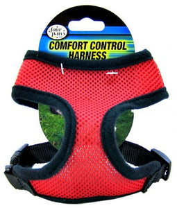 [Pack of 3] - Four Paws Comfort Control Harness - Red Small - For Dogs 5-7 lbs (14"-16" Chest & 8"-10" Neck)