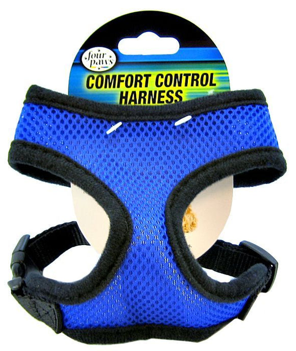 [Pack of 3] - Four Paws Comfort Control Harness - Blue Small - For Dogs 5-7 lbs (14