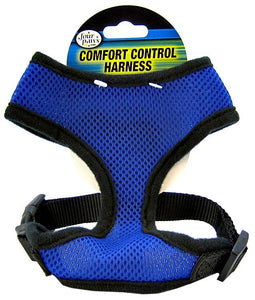 [Pack of 3] - Four Paws Comfort Control Harness - Blue Medium - For Dogs 7-10 lbs (16"-19" Chest & 10"-13" Neck)