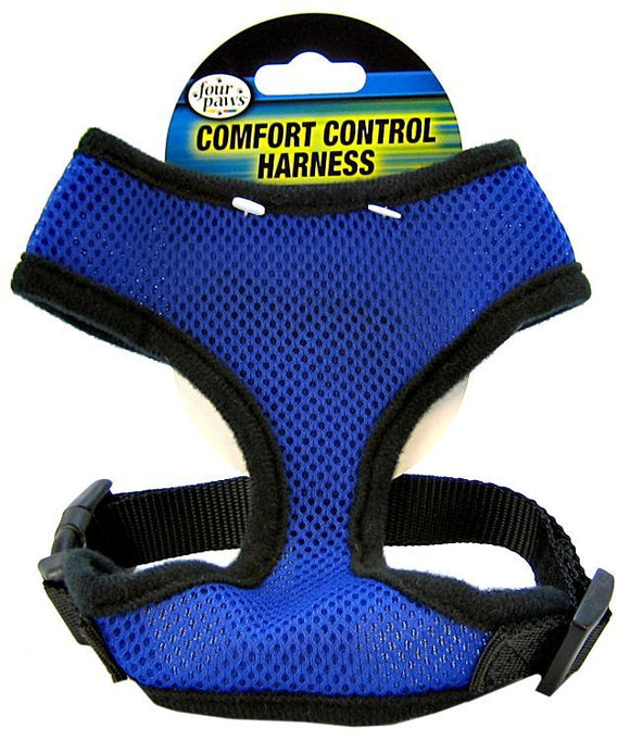 [Pack of 3] - Four Paws Comfort Control Harness - Blue Medium - For Dogs 7-10 lbs (16