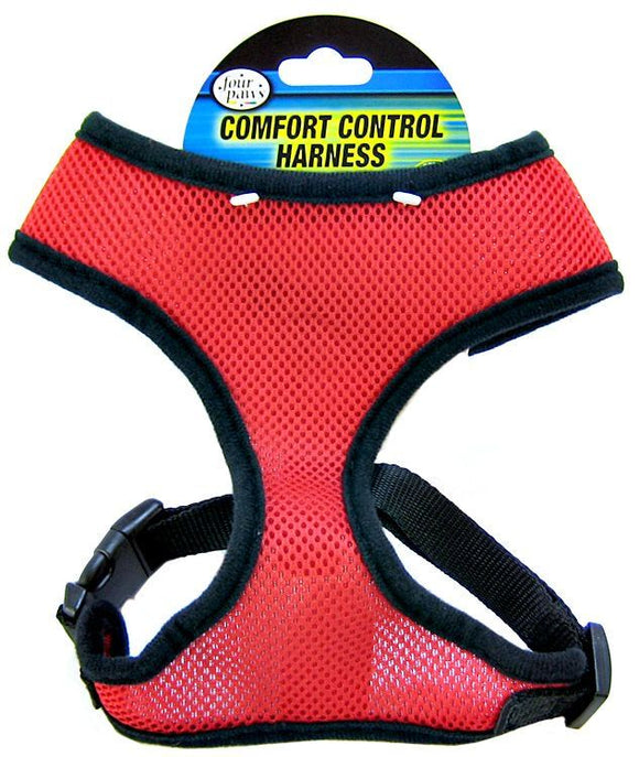 [Pack of 3] - Four Paws Comfort Control Harness - Red Large - For Dogs 11-18 lbs (19