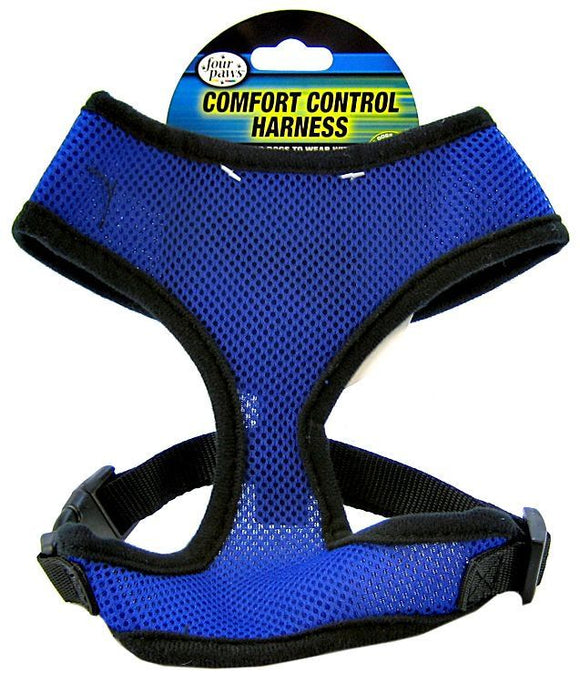 [Pack of 3] - Four Paws Comfort Control Harness - Blue Large - For Dogs 11-18 lbs (19