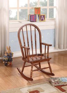 Classic Honey Brown Wooden Youth Rocking Chair