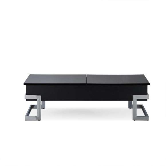 White & Chrome Or Black & Chrome Particle Board Coffee Table