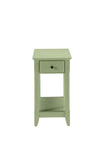 Cutie Compact Pale Green Single Drawer End Table