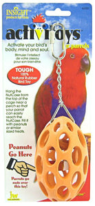 [Pack of 4] - JW Insight Nutcase Rubber Parrot Toy Nutcase Parrot Toy