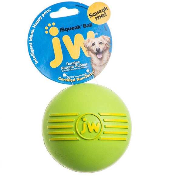 [Pack of 4] - JW Pet iSqueak Ball - Rubber Dog Toy Medium - 3