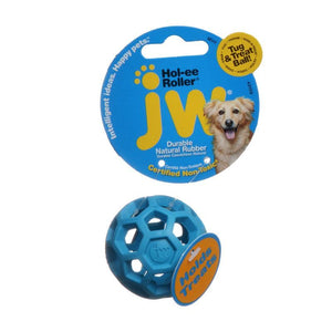 [Pack of 4] - JW Pet Hol-ee Roller Rubber Dog Toy - Assorted Mini (2" Diameter - 1 Toy)