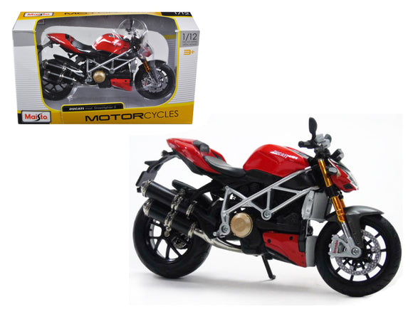 PACK OF 2 - Ducati Mod Streetfighter S Motorcycle 1/12 Maisto