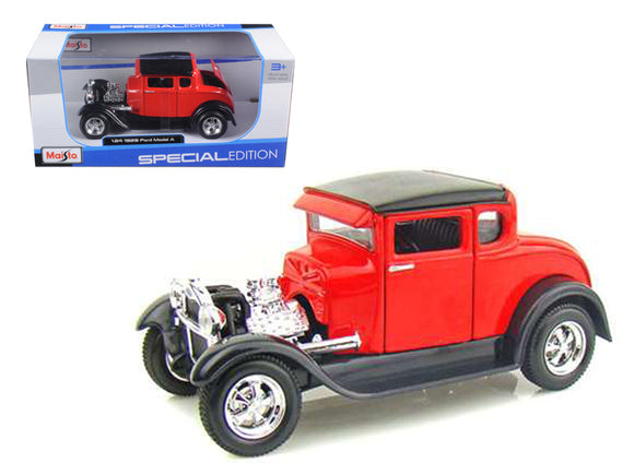PACK OF 2 - 1929 Ford Model A Red 1/24 Diecast Model Car by Maisto
