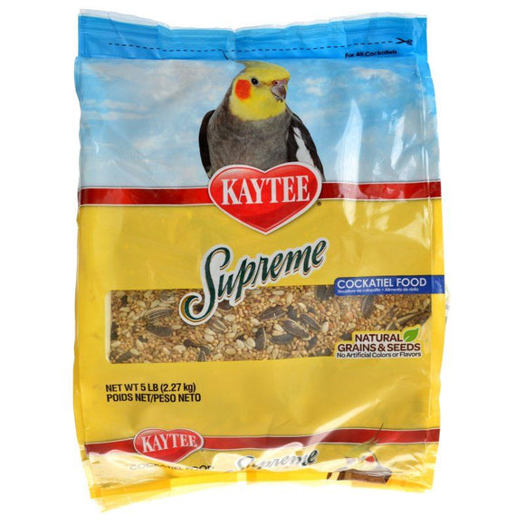 [Pack of 3] - Kaytee Supreme Natural Blend Bird Food - Cockatiel 5 lbs