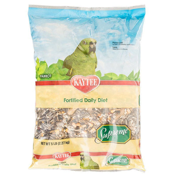 [Pack of 2] - Kaytee Supreme Natural Blend Bird Food - Parrot 5 lbs