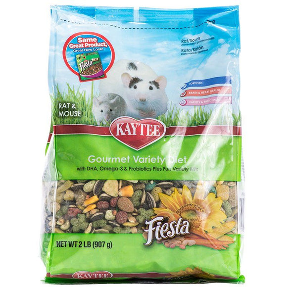 [Pack of 3] - Kaytee Fiesta Mouse & Rat Food 2 lbs