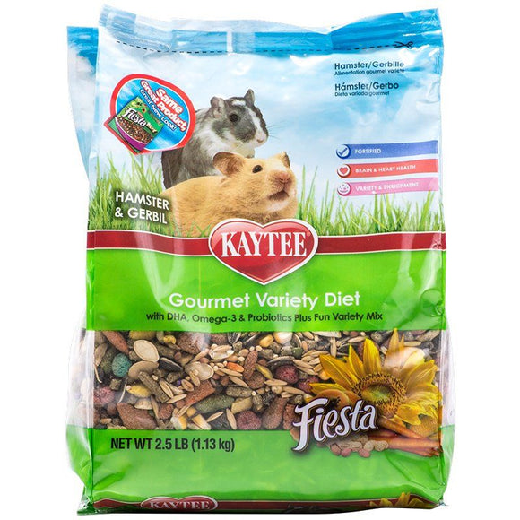 [Pack of 3] - Kaytee Fiesta Hamster & Gerbil Food 2.5 lbs