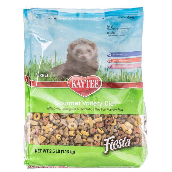 [Pack of 3] - Kaytee Fiesta Ferret Food 2.5 lbs