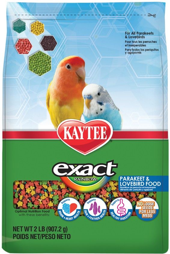[Pack of 3] - Kaytee Exact Rainbow Parakeet & Lovebird Food 2 lbs