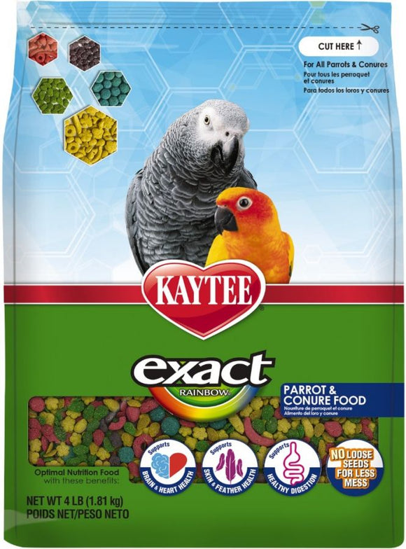 [Pack of 2] - Kaytee Exact Rainbow Daily Diet - Parrot & Conure 4 lbs