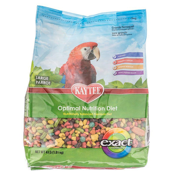 [Pack of 2] - Kaytee Exact Rainbow Chunky Parrot Food 4 lbs