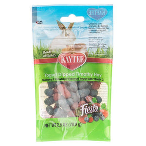 [Pack of 4] - Kaytee Fiesta Yogurt Dipped Timothy Hay - Small Animals 2.5 oz