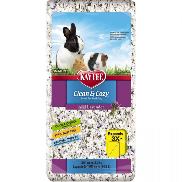 [Pack of 3] - Kaytee Clean & Cozy Small Pet Bedding - Lavender 500 Cubic Inches