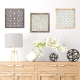 Wood Framed and Metal Laser-Cut Wall Decor