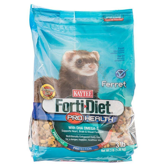 [Pack of 3] - Kaytee Forti-Diet Pro Health Ferret Food 3 lbs