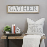 Metal and Wood Framed Gather Wall Art
