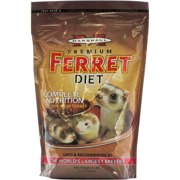 [Pack of 2] - Marshall Premium Ferret Diet Bag 4 lbs