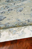 8'x11' Sand Grey Machine Woven Abstract Watercolor Indoor Area Rug