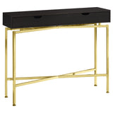 Cappuccino/Gold, Hall Console - Accent Table