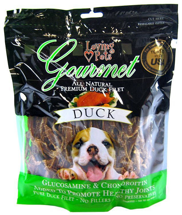 [Pack of 2] - Loving Pets Gourmet Duck Chew Strips 12 oz
