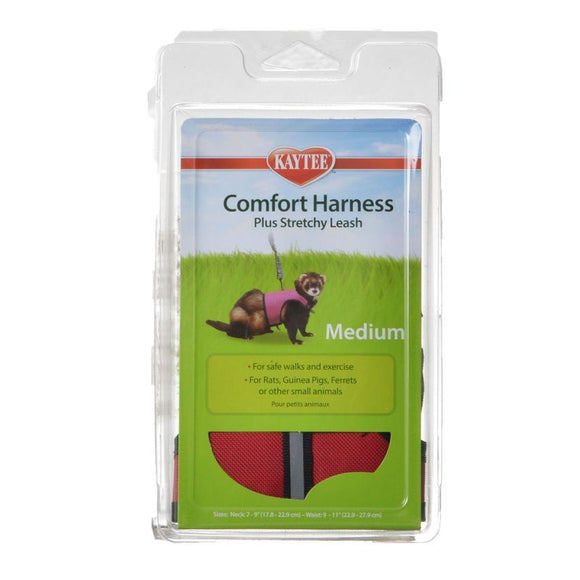 [Pack of 3] - Kaytee Comfort Harness with Safety Leash Medium (7
