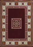 63" X 86" Polyester Area Rug Color Ruby Or Navy