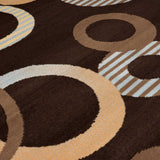 Polypropyelene Accent Rug  33" X 39" X 0.31"Color- Black/ Red/Burgundy/Brown/Chocolate/Plum