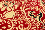 33" x 39" Red Polypropyelene Accent Rug