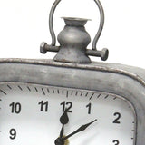 Distressed Arabic Metal Table Clock